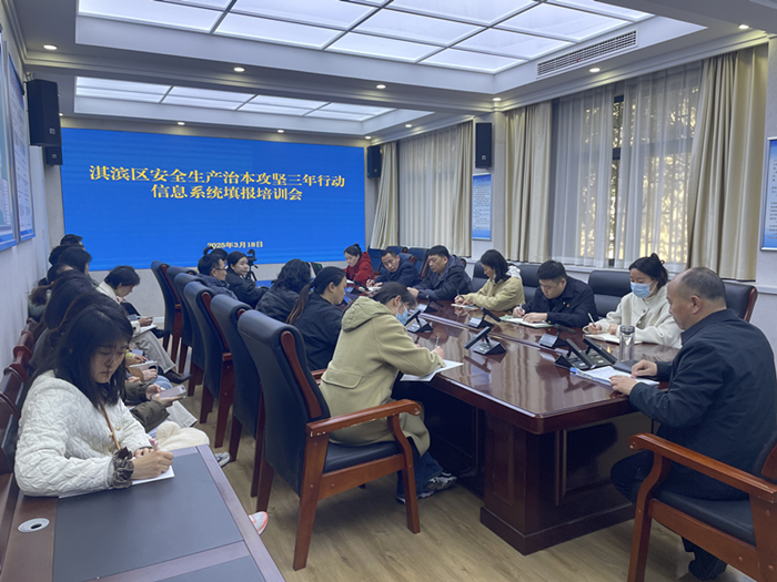 鹤壁市淇滨区应急管理局组织召开全区安全生产治本攻坚三年行动信息系统填报培训会