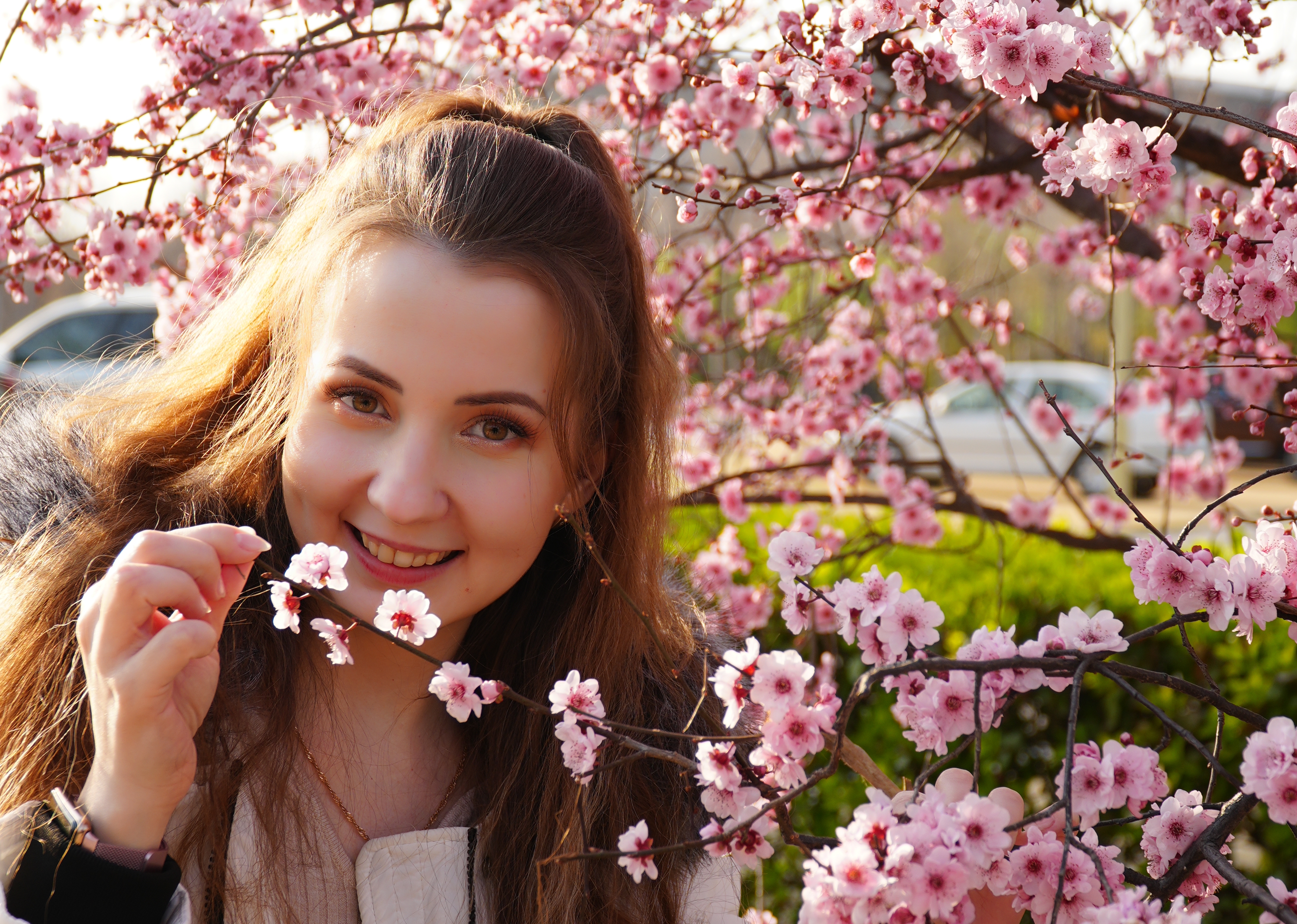 International students drawn to vibrant floral seas