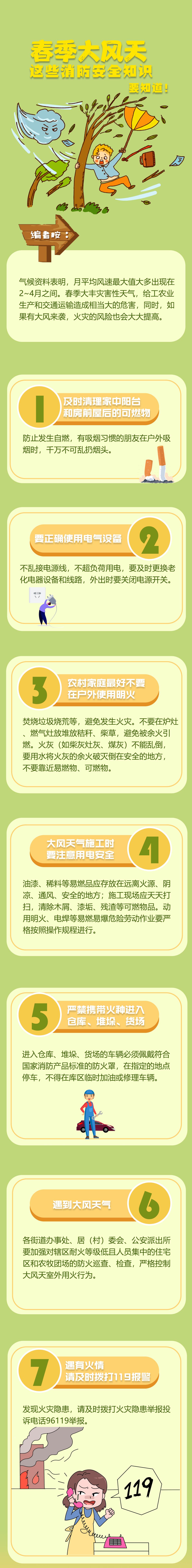 春季大风天，这些安全知道要知道