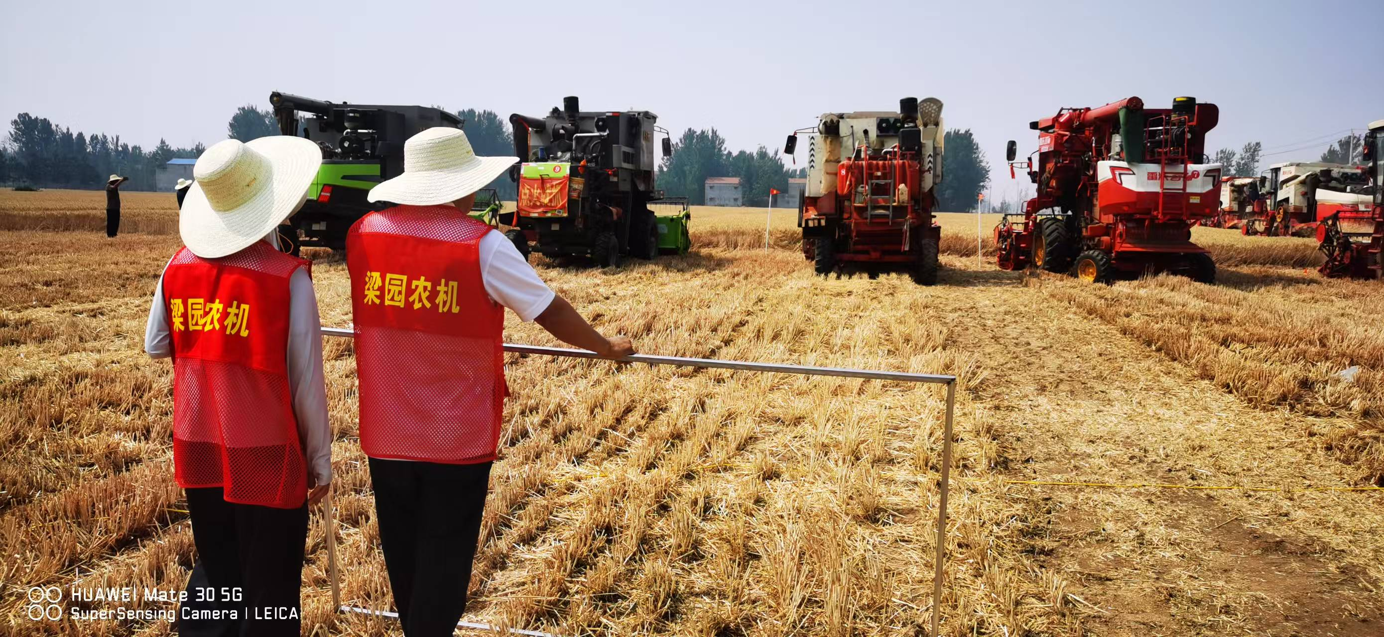 河南省2025年小麦机收减损  技能大比武活动（商丘赛区）在梁园区举行   