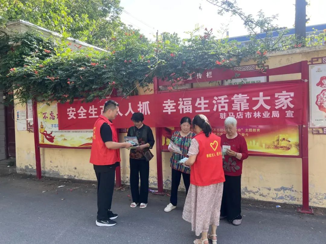 驻马店市林业局积极开展“安全生产月”宣传活动