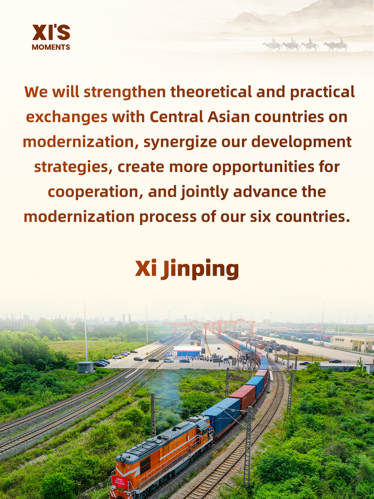 Xi on friendly relations between China and Central Asian nations