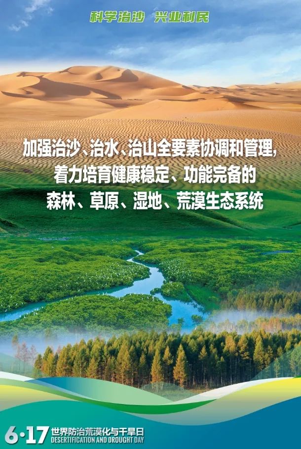 第31个“世界防治荒漠化与干旱日”宣传海报来了