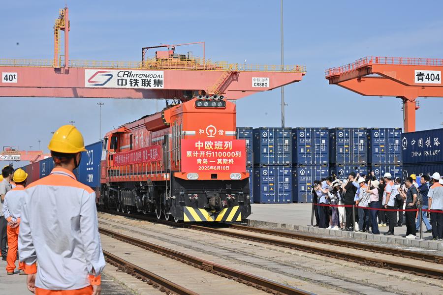 China-Europe freight trains on full timetables surpass 1,000 trips