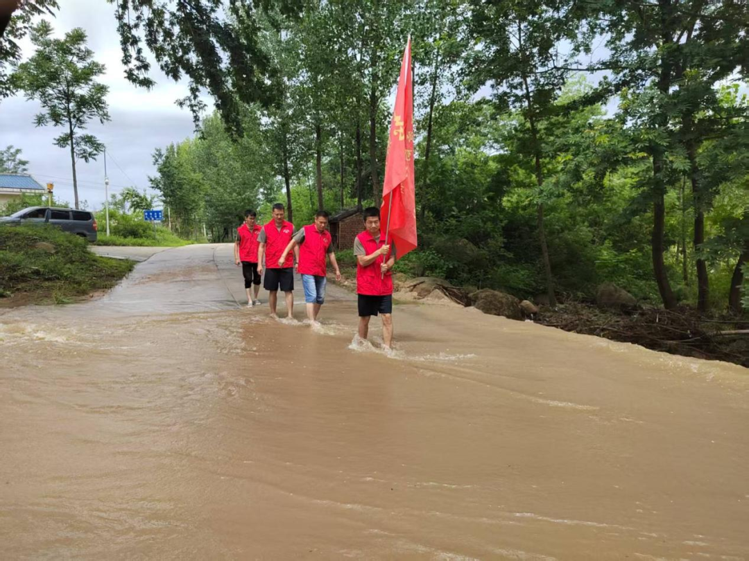 七一建党节  救灾显忠诚 宝天曼党员护林员挺身抗洪一线抢险救灾
