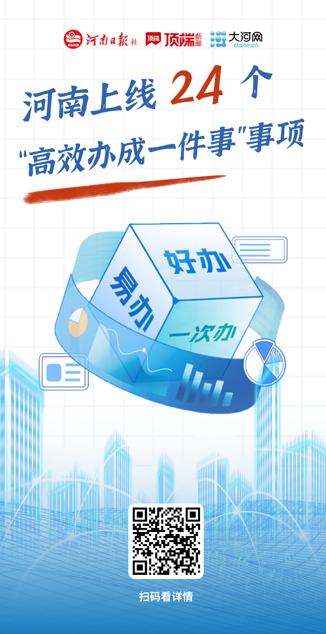海报丨河南24个“高效办成一件事”上线试用