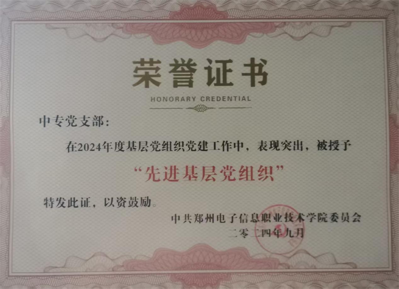 小支部有大能量：郑州电子信息职业技术学院中专党支部成长记