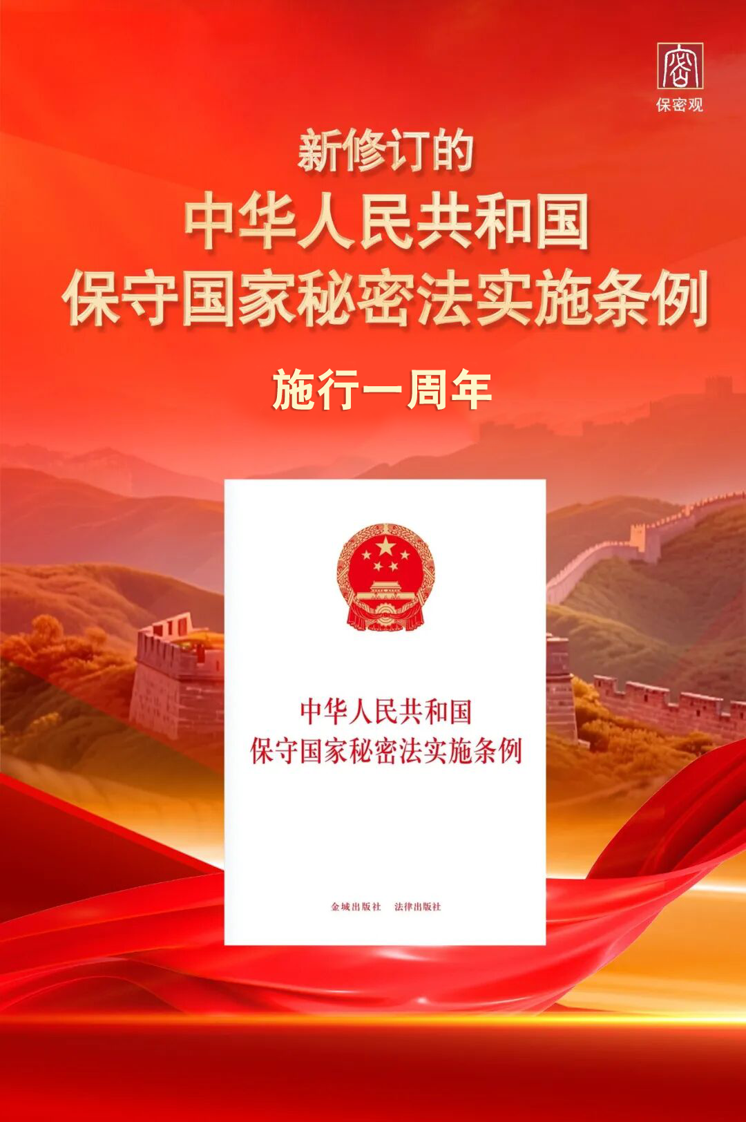 保密法實施條例施行一周年