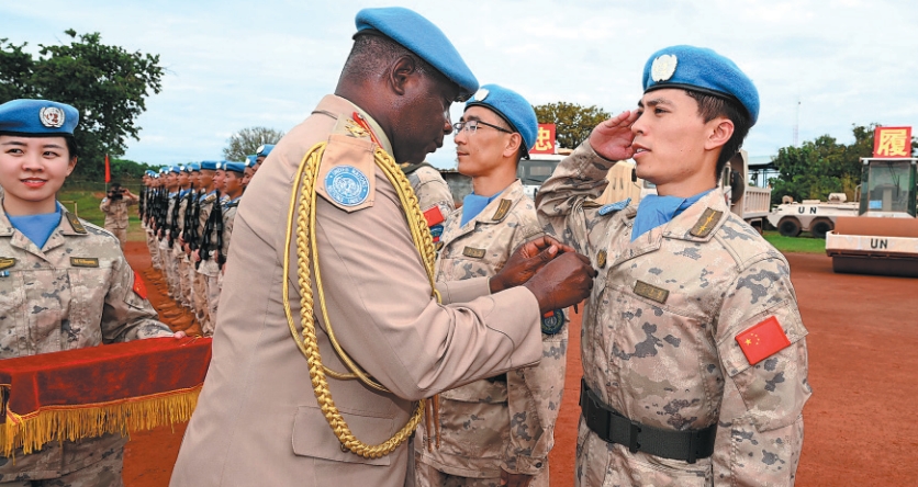 China lauded for its growing role in UN peacekeeping