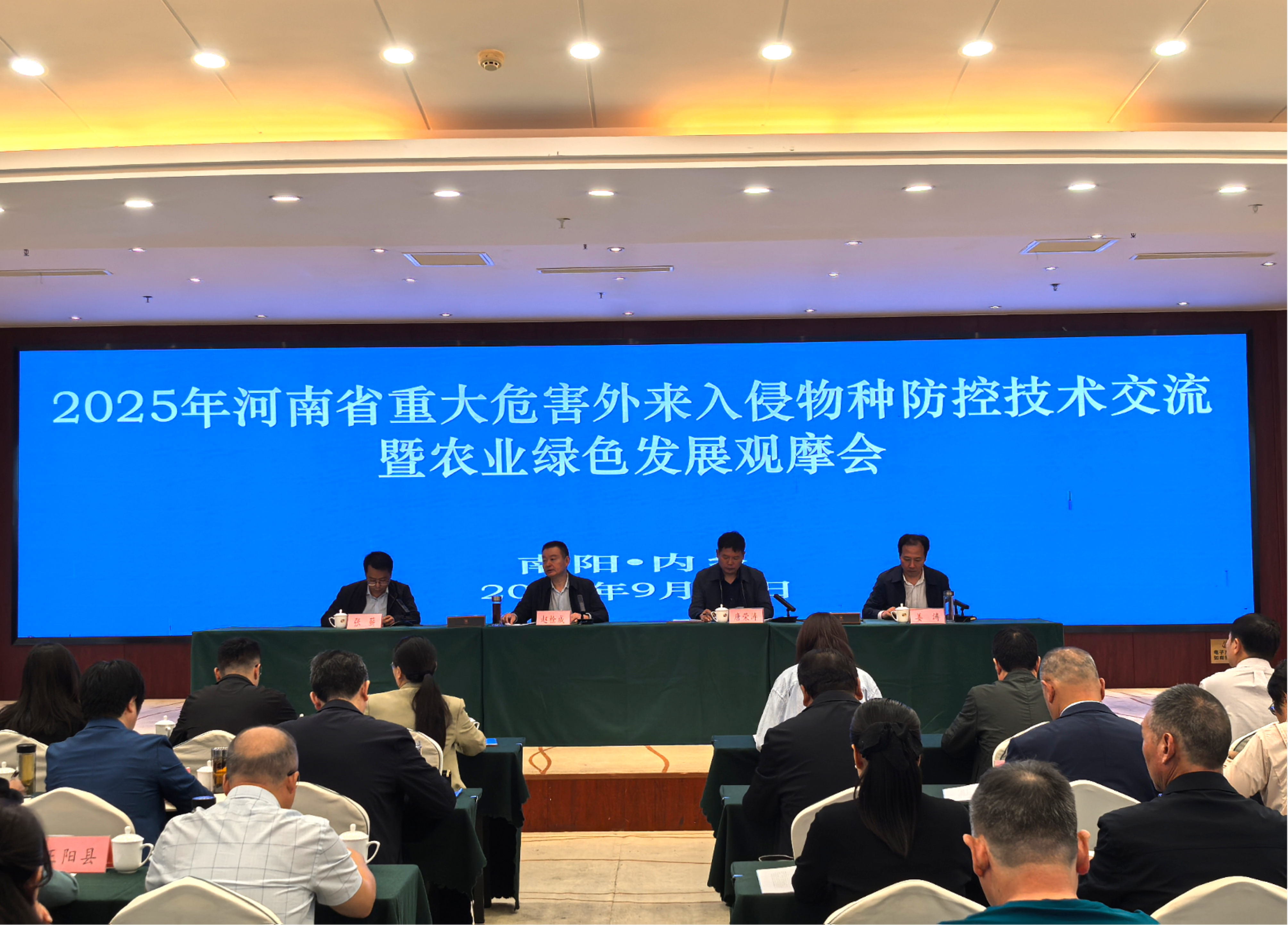 2025年河南省重大危害外来入侵物种 （加拿大一枝黄花）防控技术交流活动  在内乡县举办