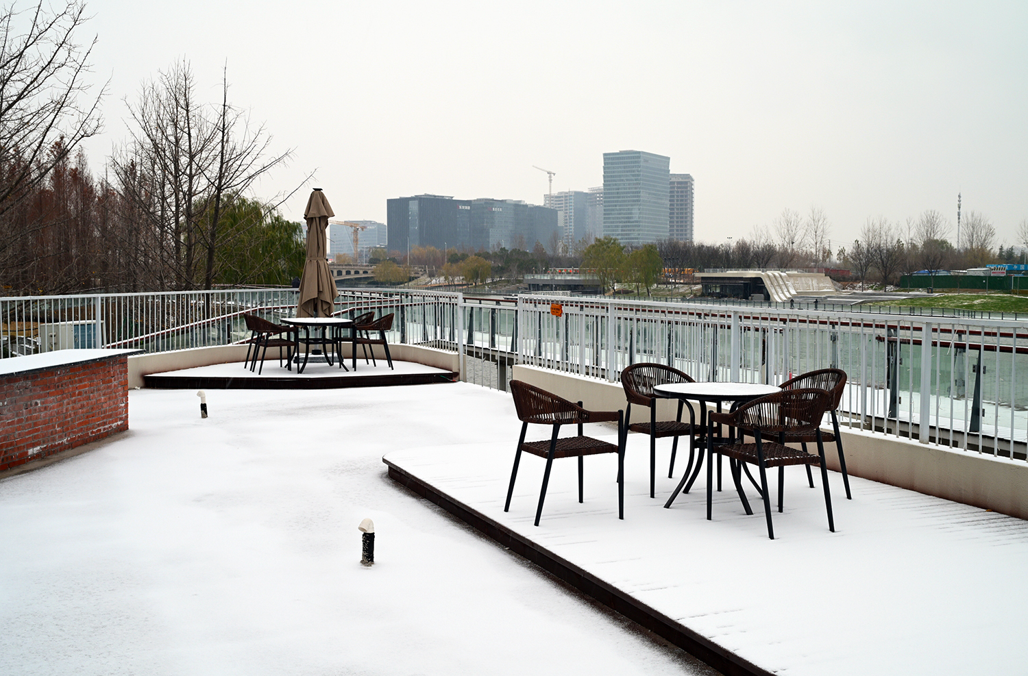 The first snowfall arrives in Zhengzhou