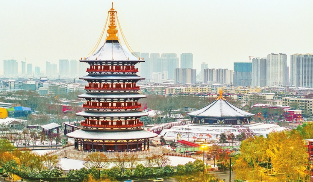 Snowy scenery welcomes New Year