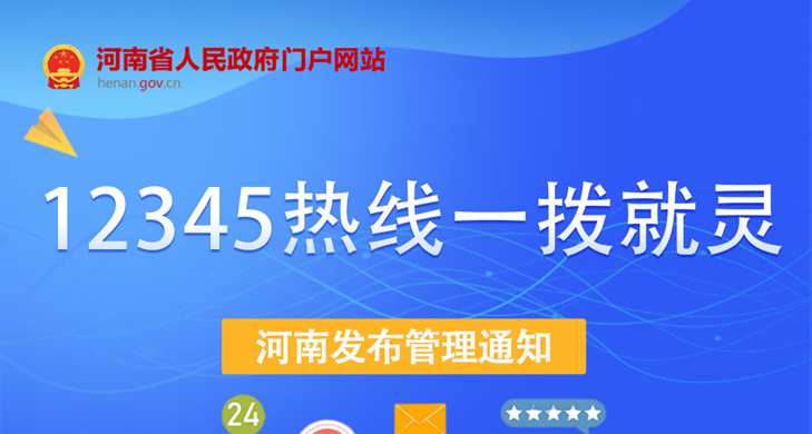 一图读懂丨提升12345热线服务，河南最新发文→