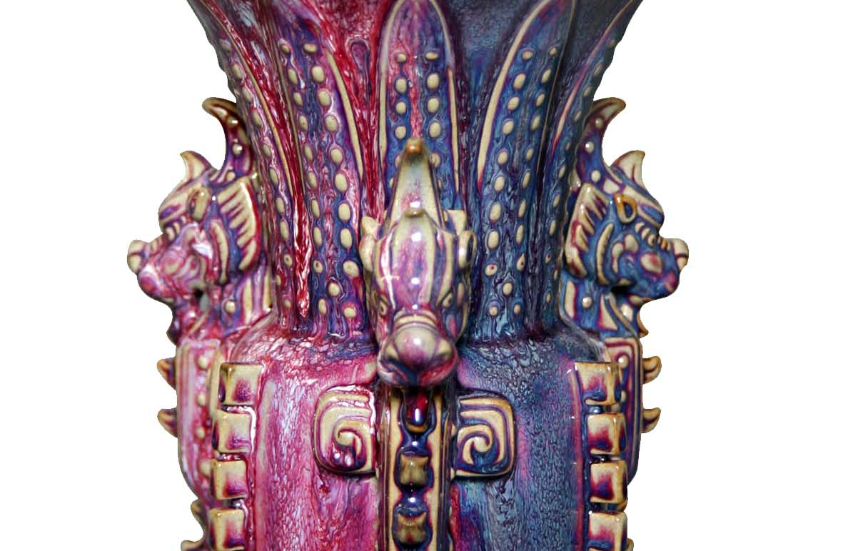 Jun porcelain vessel symbolizing prosperity