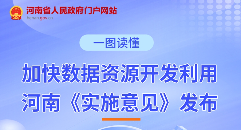 一图读懂丨加快数据资源开发利用，河南《实施意见》发布！