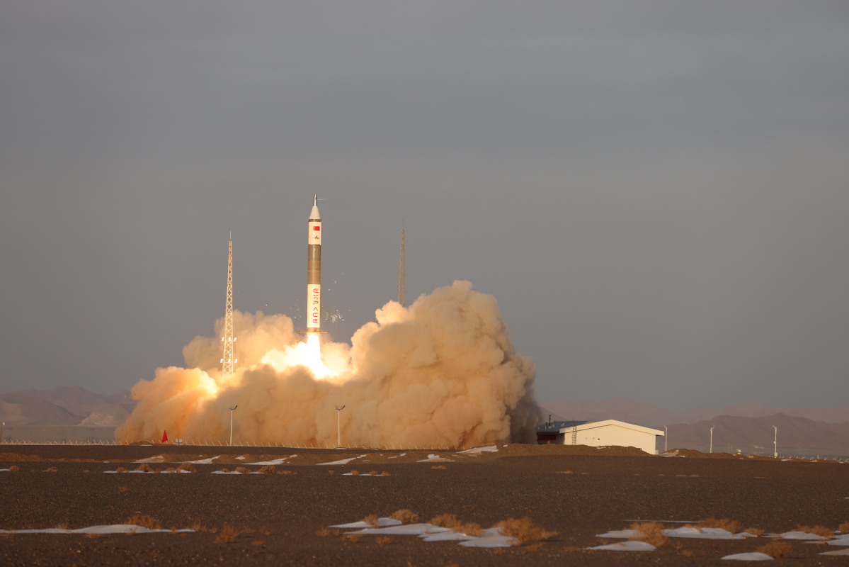 China's Kuaizhou-11 launches satellite group