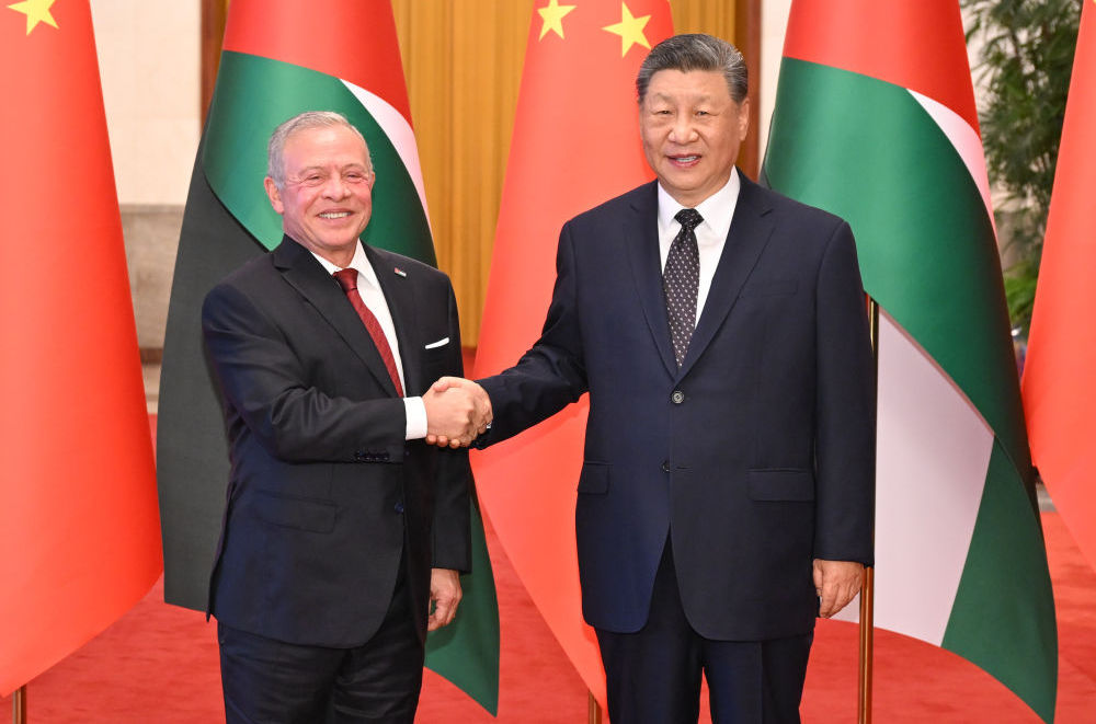 Xi holds talks with Jordan's king