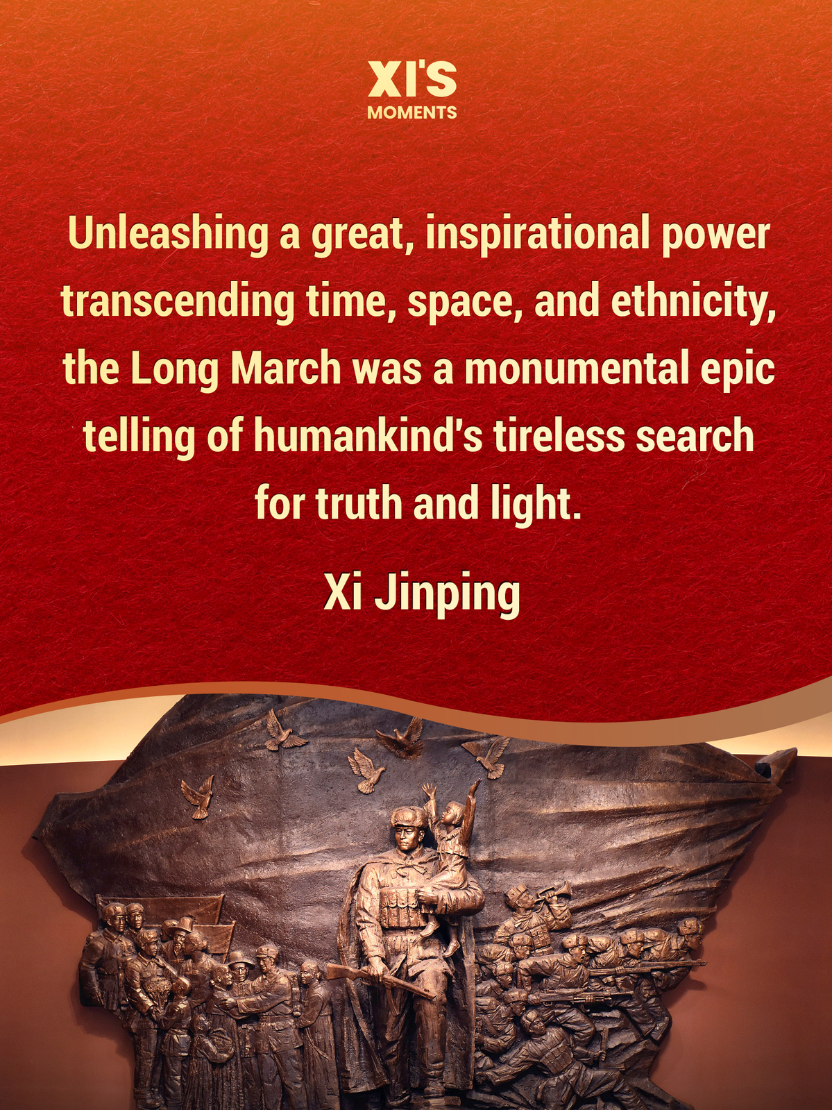 Xi on enduring spirit of Long March